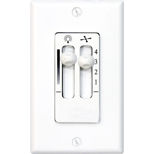 Progress Lighting P2630-30 Fixture Four-speed ceiling fan white wall