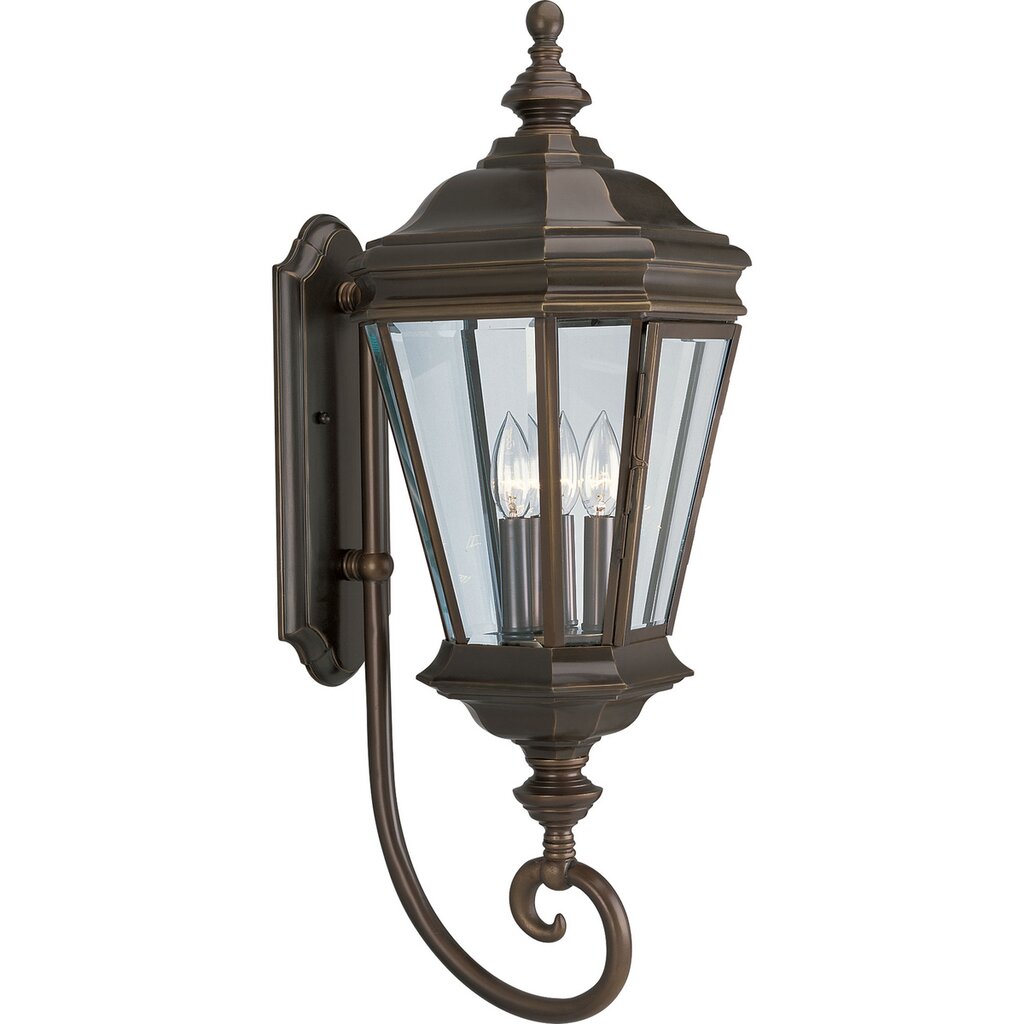 Progress Lighting P5672-108 Fixture Three-light wall lantern with