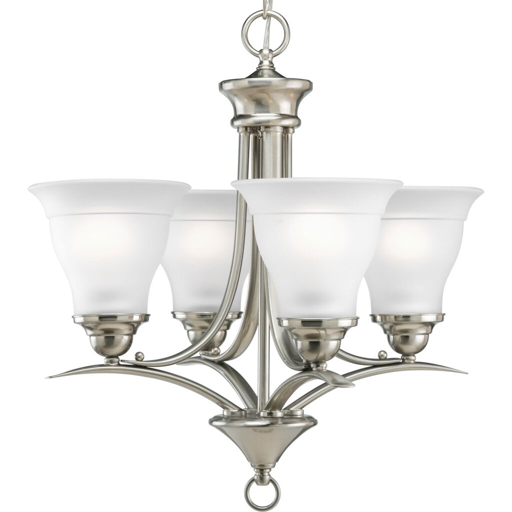 Progress Lighting P4326-09 Chandelier Fixture Four-light chandelier