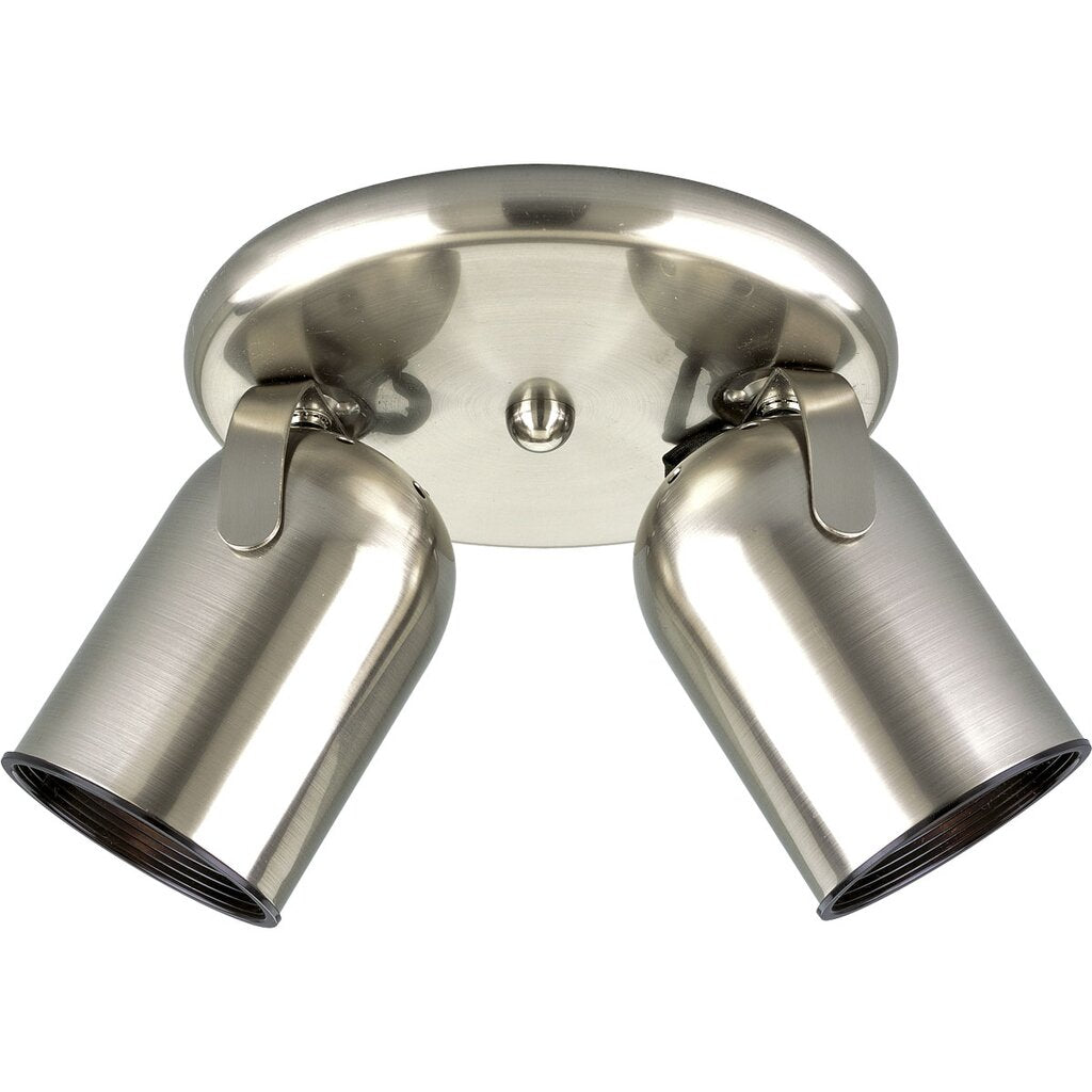 Progress Lighting P6149-09 Fixture Two-light round back ceiling mount