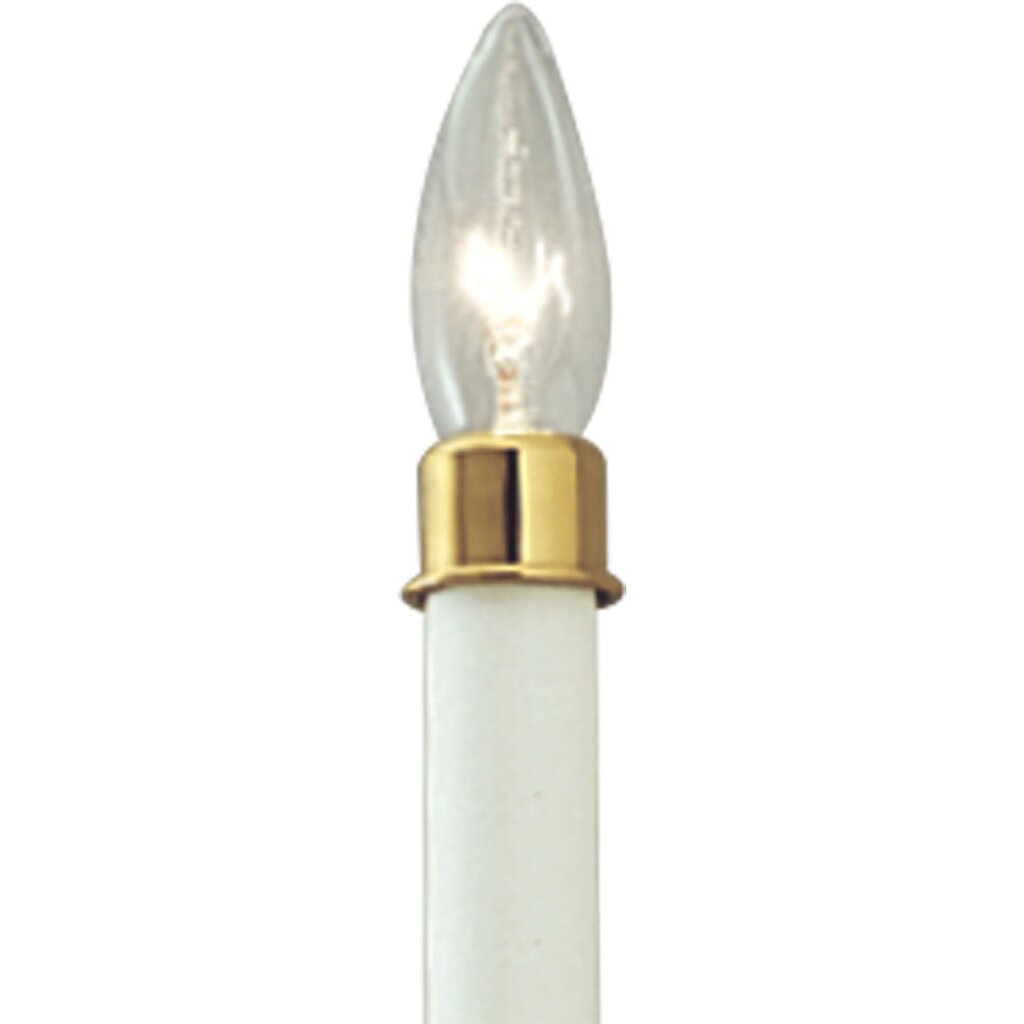 Progress Lighting P8788-10 Optional polished solid brass candle-cap