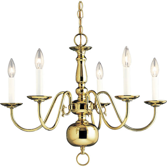 Progress Lighting P4355-10 Chandelier Fixture Five-light chandelier in
