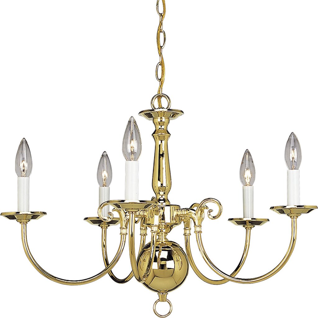 Progress Lighting P4346-10 Chandelier Fixture Five-light chandelier in