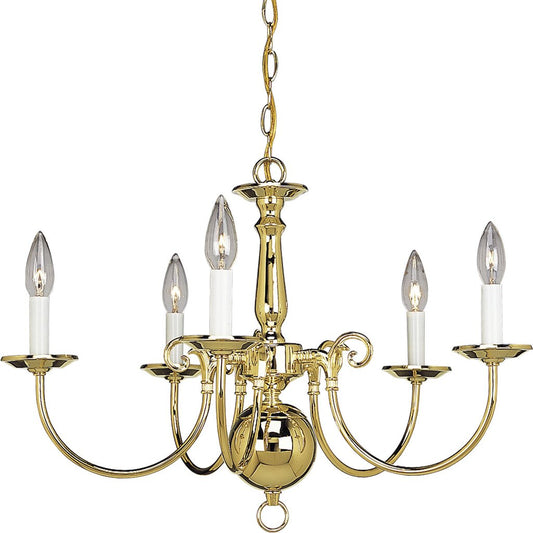 Progress Lighting P4346-10 Chandelier Fixture Five-light chandelier in