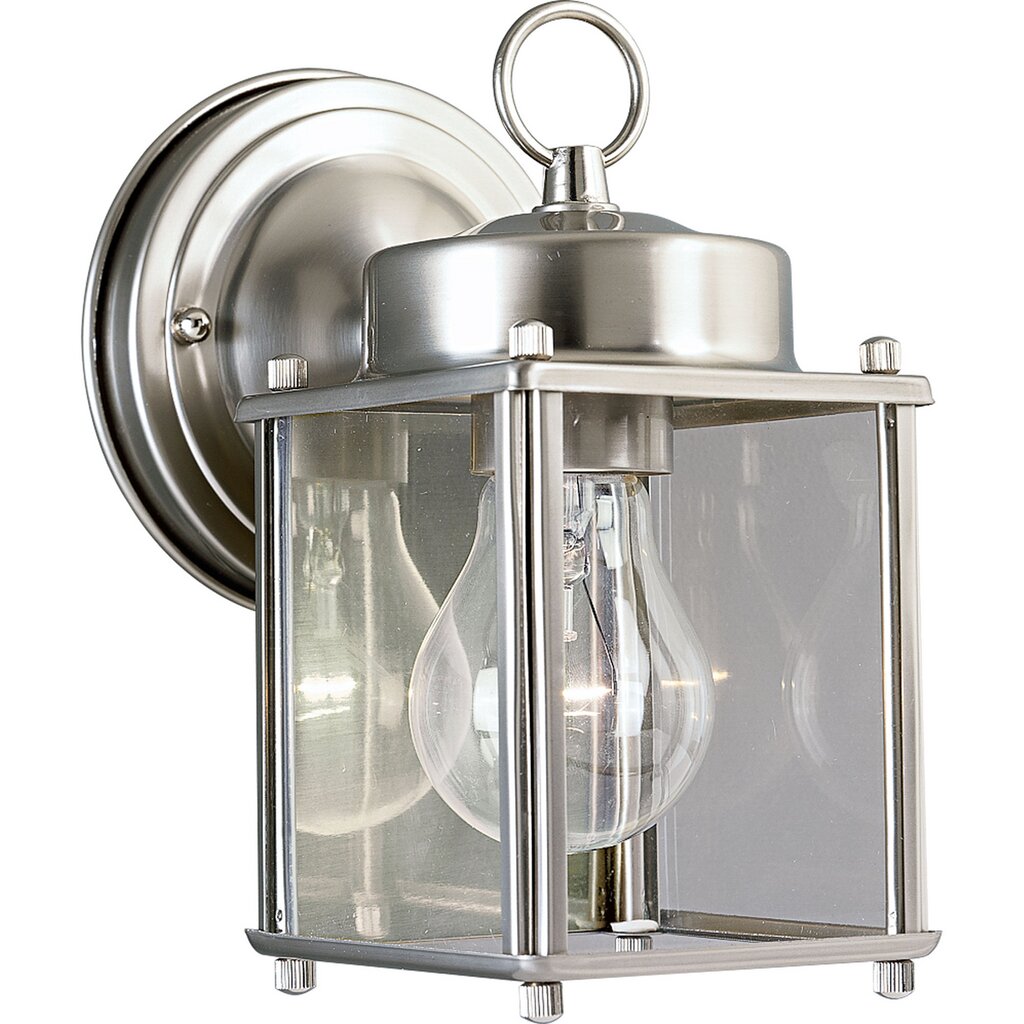 Progress Lighting P5607-09 Fixture Coach lantern with clear flat glass