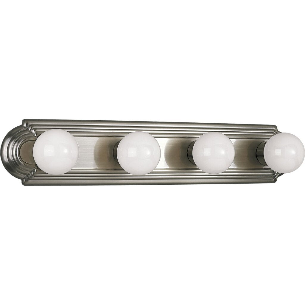 Progress Lighting P3025-09 Bath Fixture Four-light embossed wall mount
