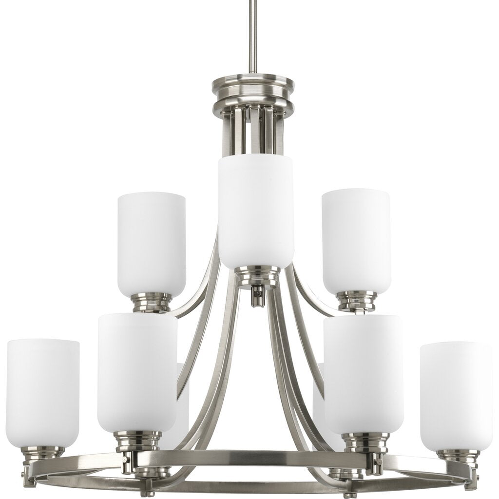 Progress Lighting P4663-09 Chandelier Fixture Nine-light two-tier
