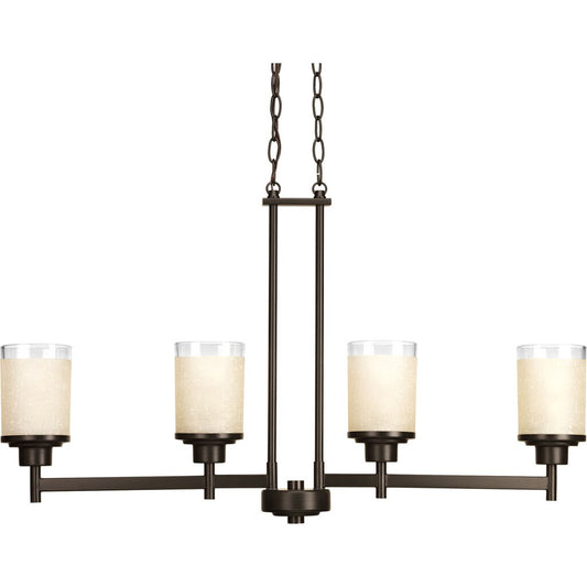 Progress Lighting P4619-20 Fixture Four-light linear chandelier
