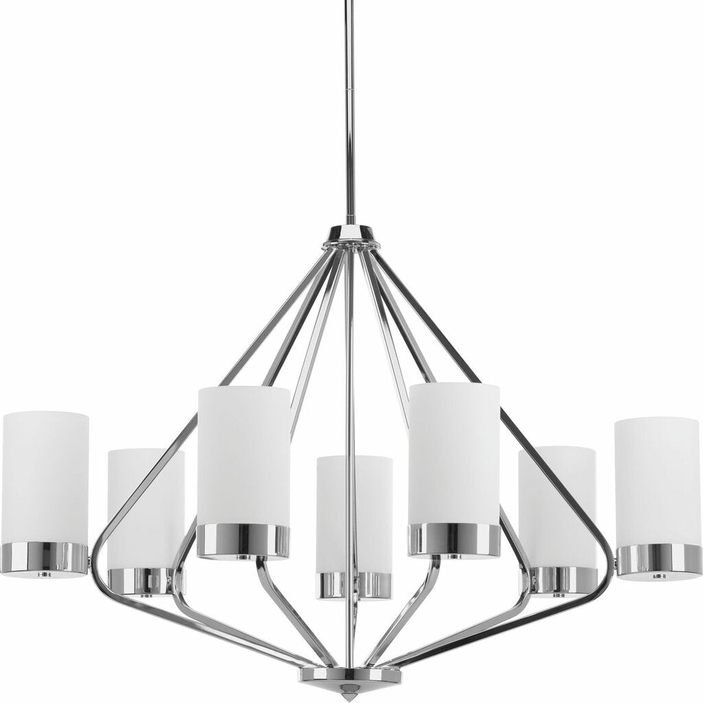 Progress Lighting P400023-015 Chandelier Fixture Achieve a mid-century