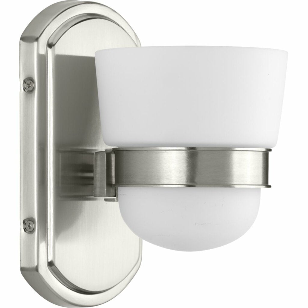 Progress Lighting P300076-009 Fixture Etched opal glass shades are