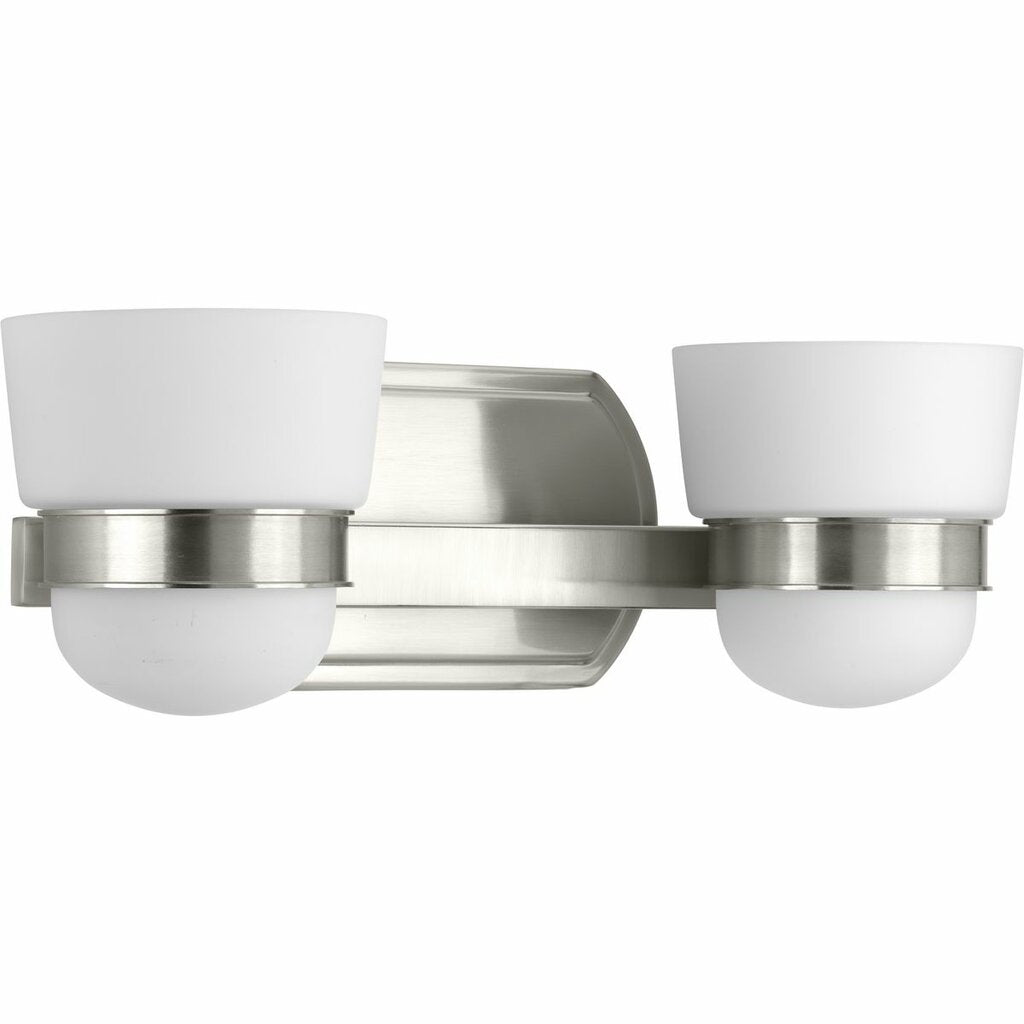 Progress Lighting P300077-009 Fixture Etched opal glass shades are