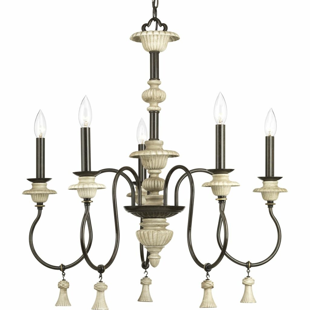 Progress Lighting P400068-077 Fixture Bergamo features an elegant