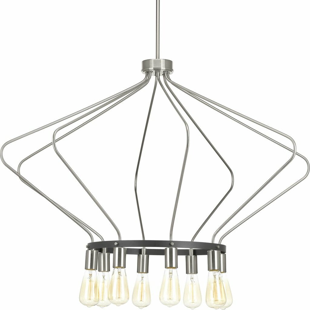 Progress Lighting P400106-009 Fixture The eight-light chandelier in