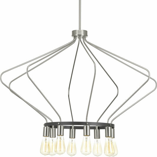 Progress Lighting P400106-009 Fixture The eight-light chandelier in