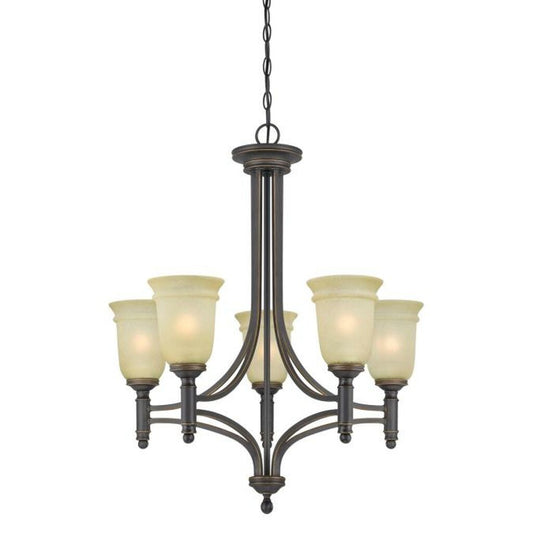 Westinghouse 6342900 Chandelier Fixture 5 Light Oil Rubbed Bronze
