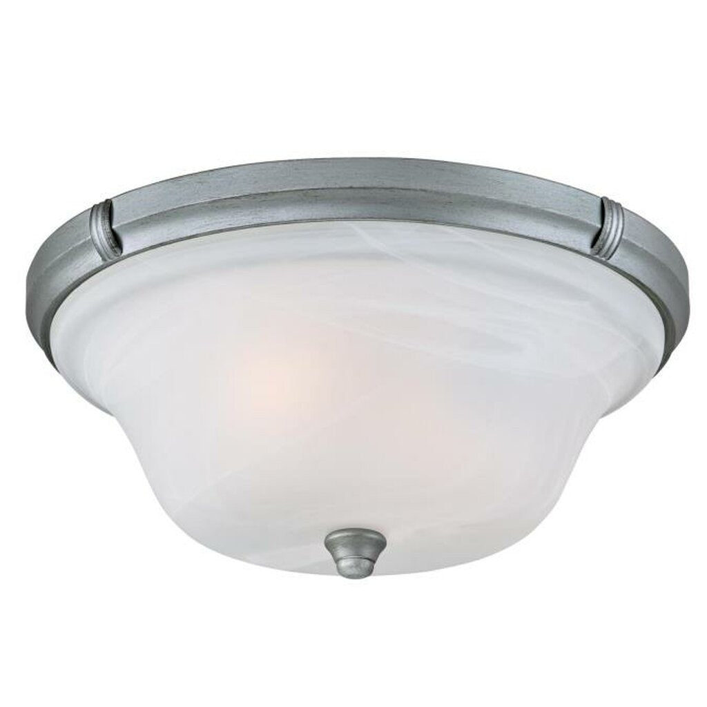 Westinghouse 6342300 Fixture 2 Light Flush Antique Silver Finish with