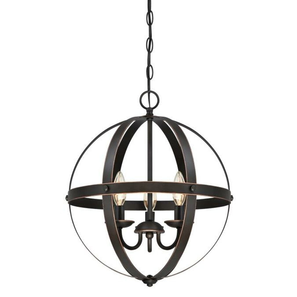 Westinghouse 6341800 Pendant Fixture 3 Light Chandelier Oil Rubbed
