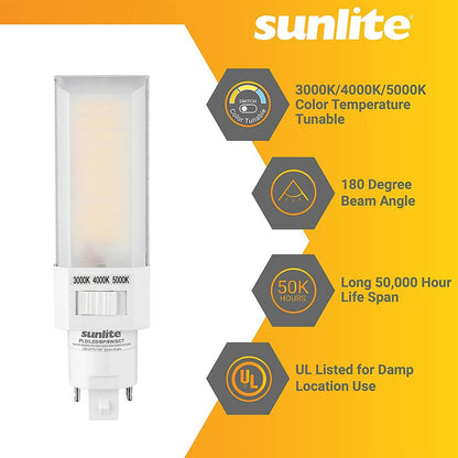 12 pack - Sunlite 88800-SU 8W CCT LED Light Bulb