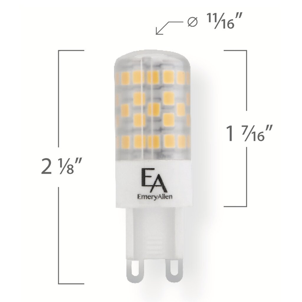 EmeryAllen EA-G9-4.5W-001-309F-D 4.5W WHITE LED Light Bulb