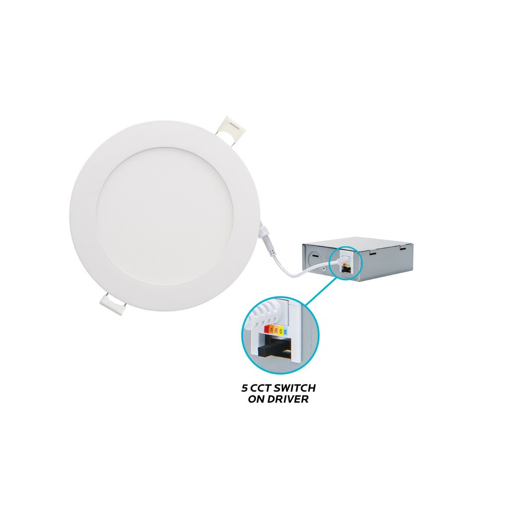 Luxrite LR23741 12W LED Dimmable Fixture 4" Mini Round CCT Change Slim