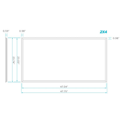 Luxrite LR24166 40W/50W/60W LED Frame Panel Dimmable Fixture