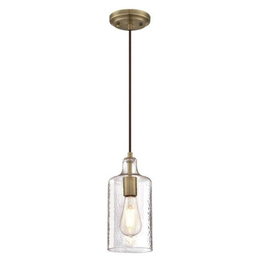 Westinghouse 6371400 Pendant Fixture Mini Antique Brass Fi