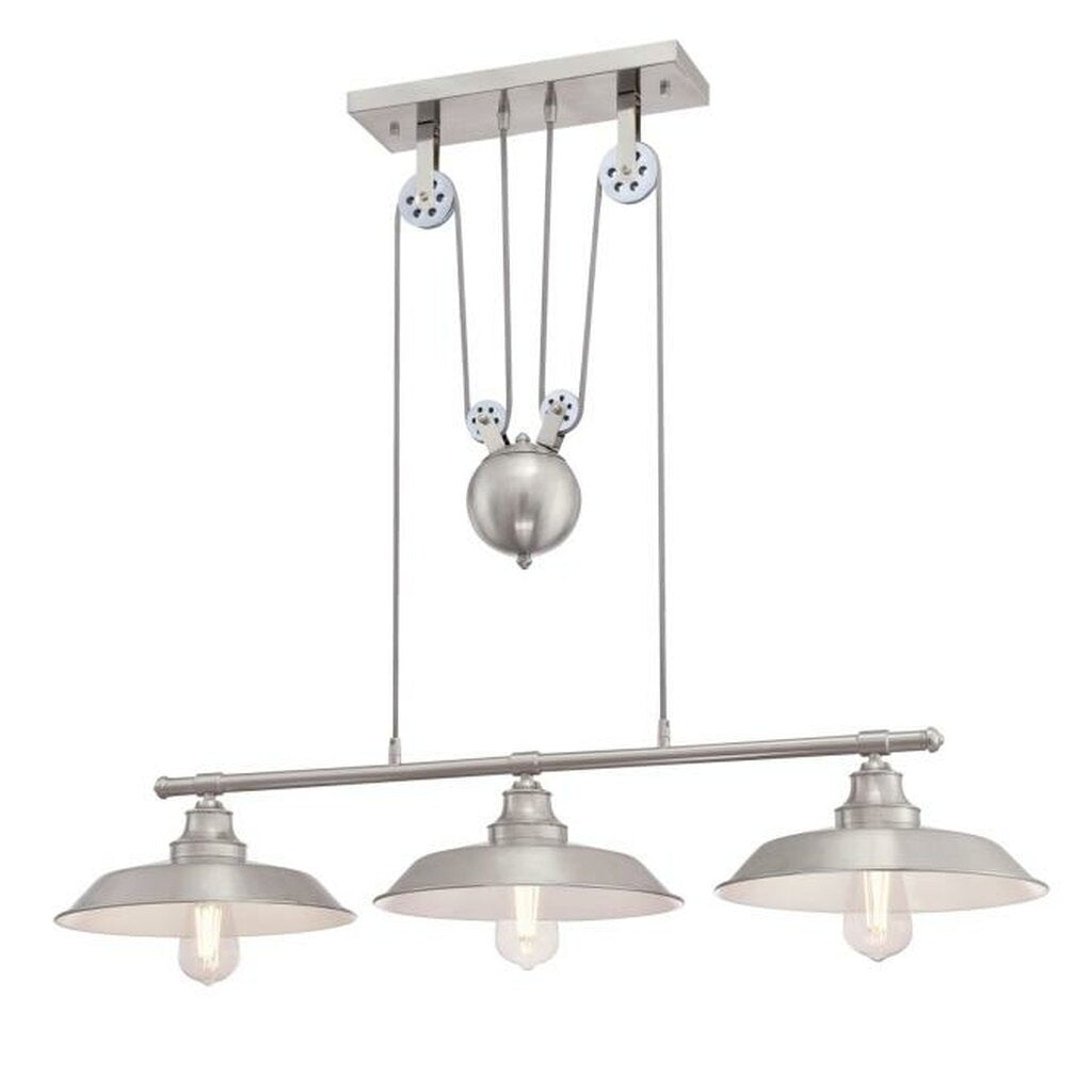 Westinghouse 6369900 Pendant Fixture Iron Hill 3 Light Island Pulle
