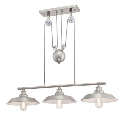 Westinghouse 6369900 Pendant Fixture Iron Hill 3 Light Island Pulle