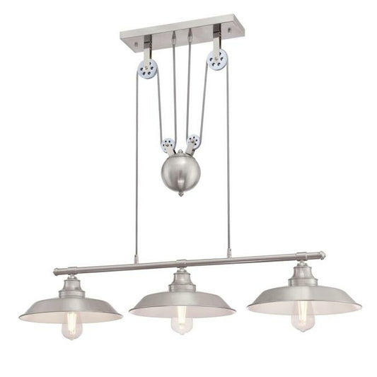 Westinghouse 6369900 Pendant Fixture Iron Hill 3 Light Island Pulle