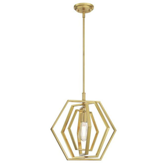 Westinghouse 6369700 Pendant Fixture Champagne Brass Finis