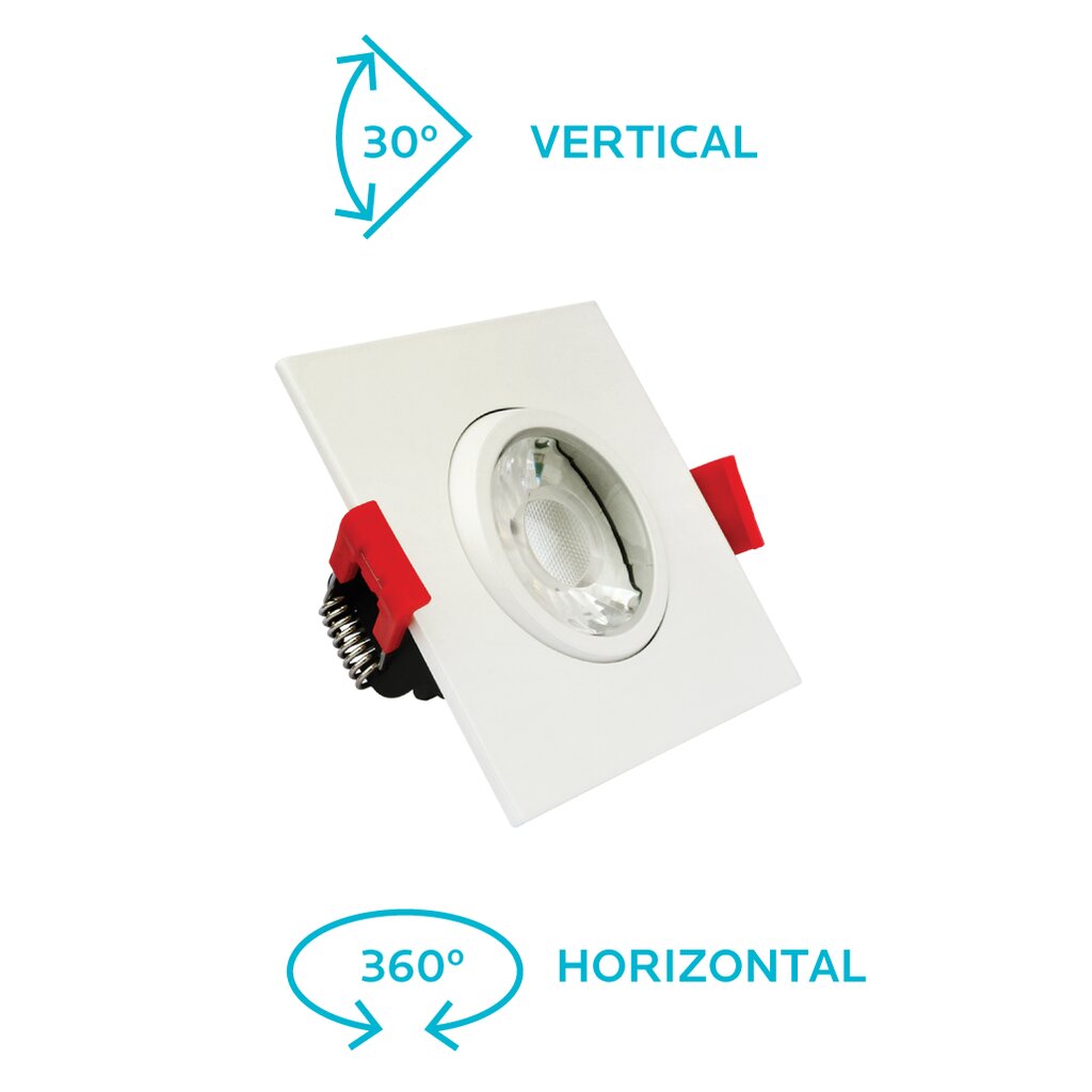 Luxrite LR23250 8W LED Canless Gimbal Dimmable Fixture