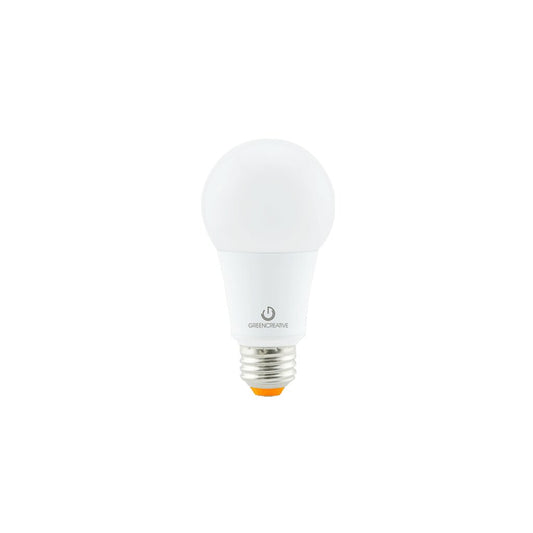 6 pack - Green Creative 36554 9W A19 Warm White Light LED Light Bulb