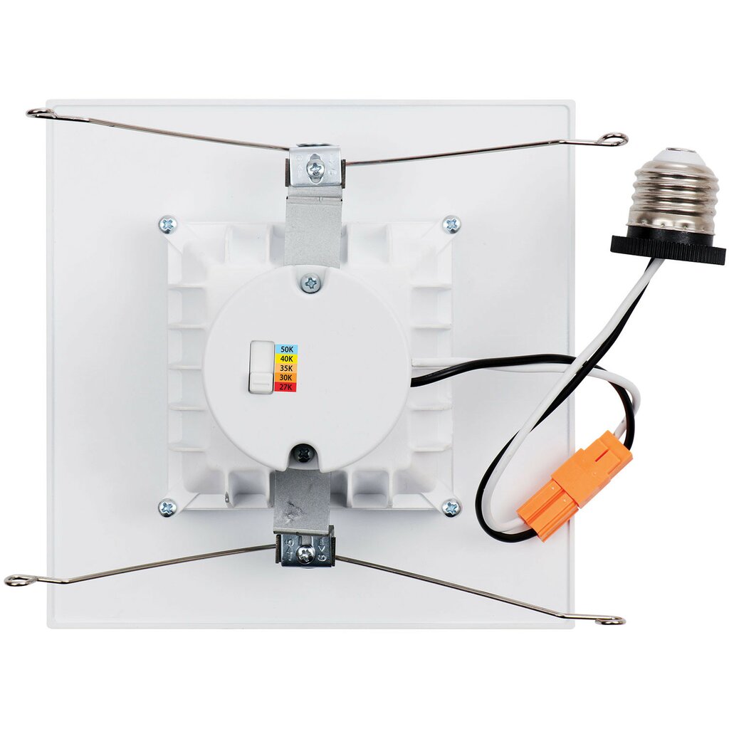 Luxrite LR23788 14W LED Dimmable Fixture 5-6" Downlight Square Baffled