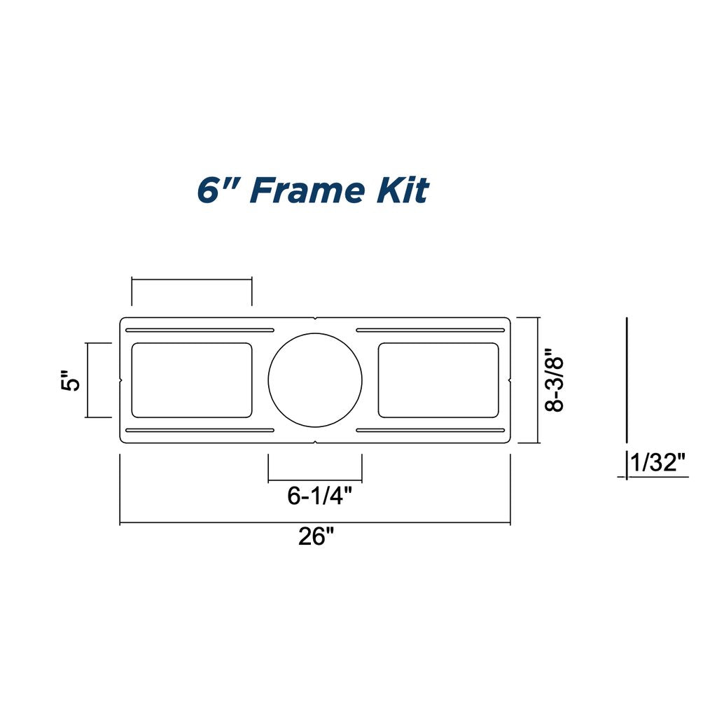 48 pack - Topaz RDL6-FRAME KIT Mounting Plate Frame-In Kit for 6" Slim