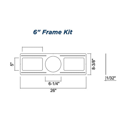 48 pack - Topaz RDL6-FRAME KIT Mounting Plate Frame-In Kit for 6" Slim