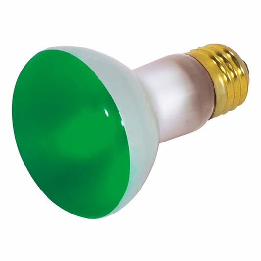 12 pack - Satco S3201 50W R20 Green Incandescent Light Bulb