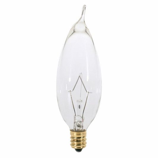 25 pack - Satco A3674 25W CA8 Warm White Incandescent Light Bulb