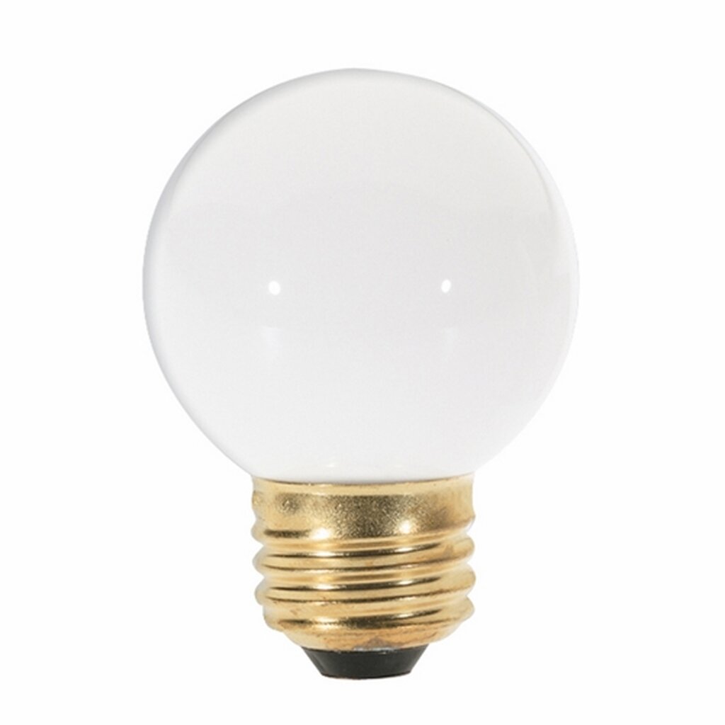 Satco S3841 25W G16.5 Warm White Incandescent Light Bulb