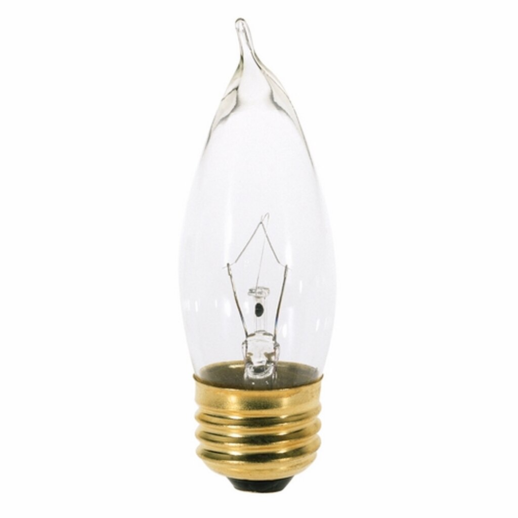 25 pack - Satco S3264 25W CA10 Warm White Incandescent Light Bulb