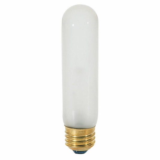 25 pack - Satco S3253 40W T10 Warm White Incandescent Light Bulb