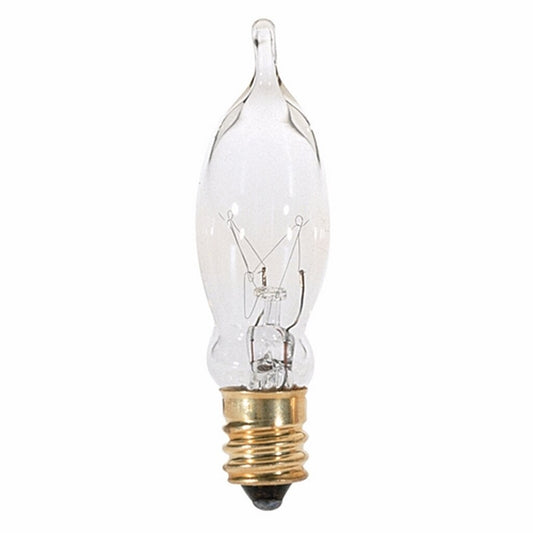 50 pack - Satco S3241 7.5W CA5 Warm White Incandescent Light Bulb