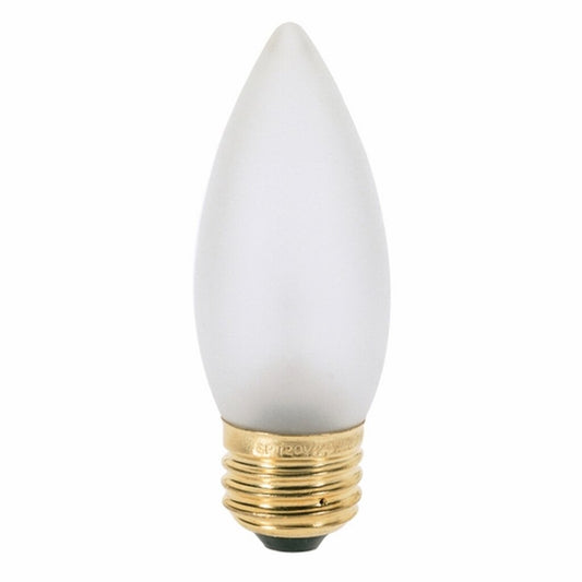 25 pack - Satco S3234 25W B11 Warm White Incandescent Light Bulb