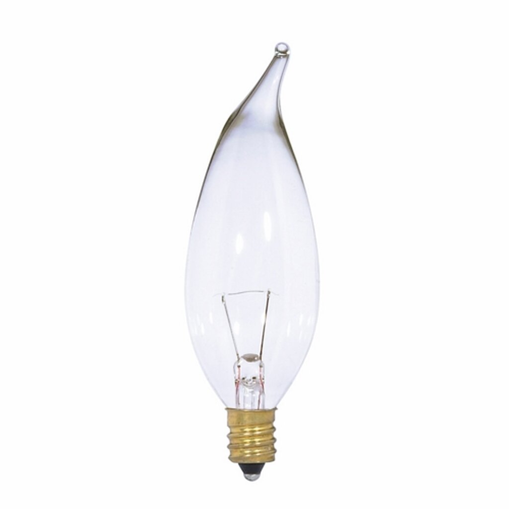 25 pack - Satco S3866 - 12 Volt 7W CA10 Warm White Incandescent