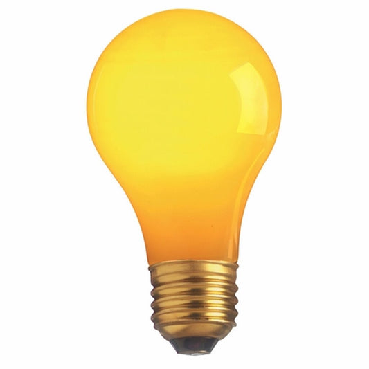 12 pack - Satco S4983 40W A19 Yellow Light Bulb
