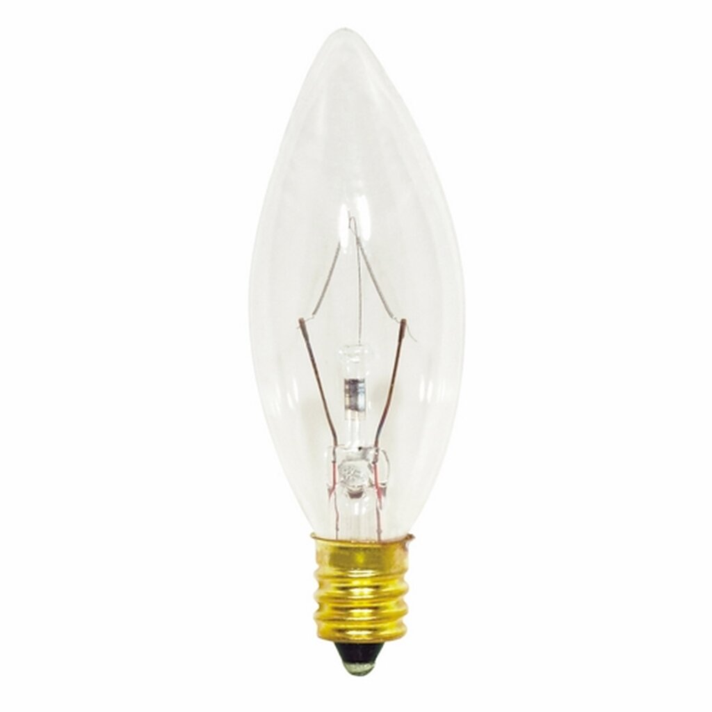 25 pack - Satco S3345 15W B8 Light Bulb
