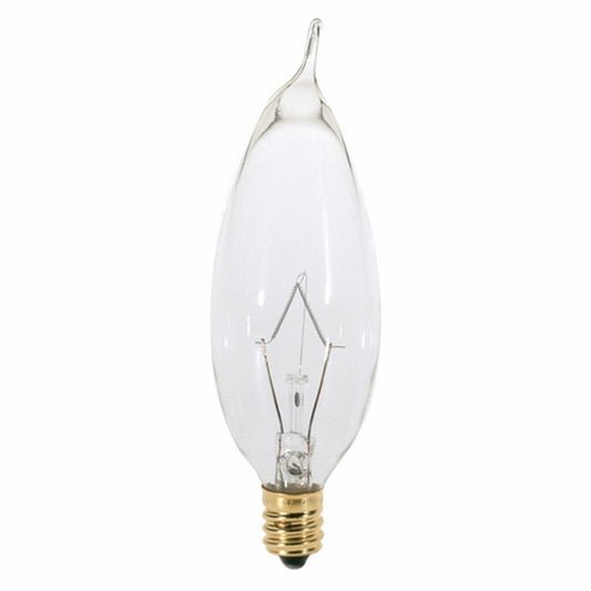 25 pack - Satco S3274 25W CA8 Warm White Incandescent Light Bulb