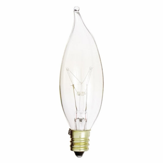 25 pack - Satco S3273 15W CA8 Warm White Incandescent Light Bulb