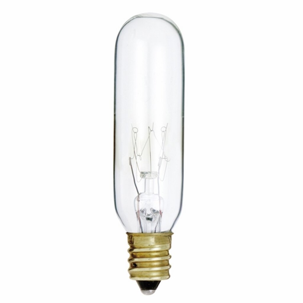 10 pack - Satco S3912 15W T6 Warm White Incandescent Light Bulb