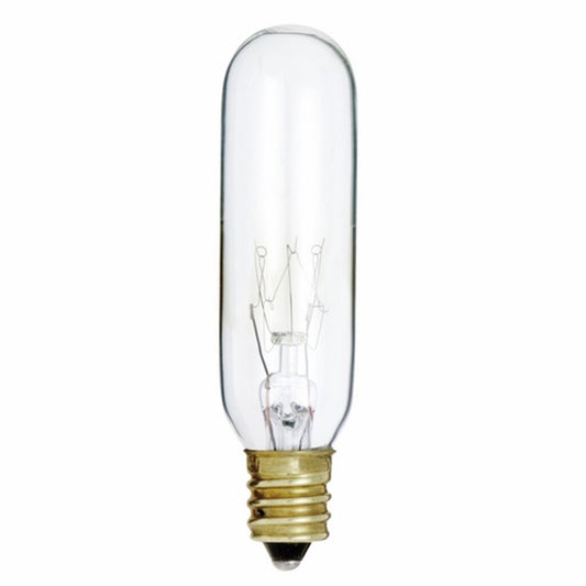 10 pack - Satco S3912 15W T6 Warm White Incandescent Light Bulb