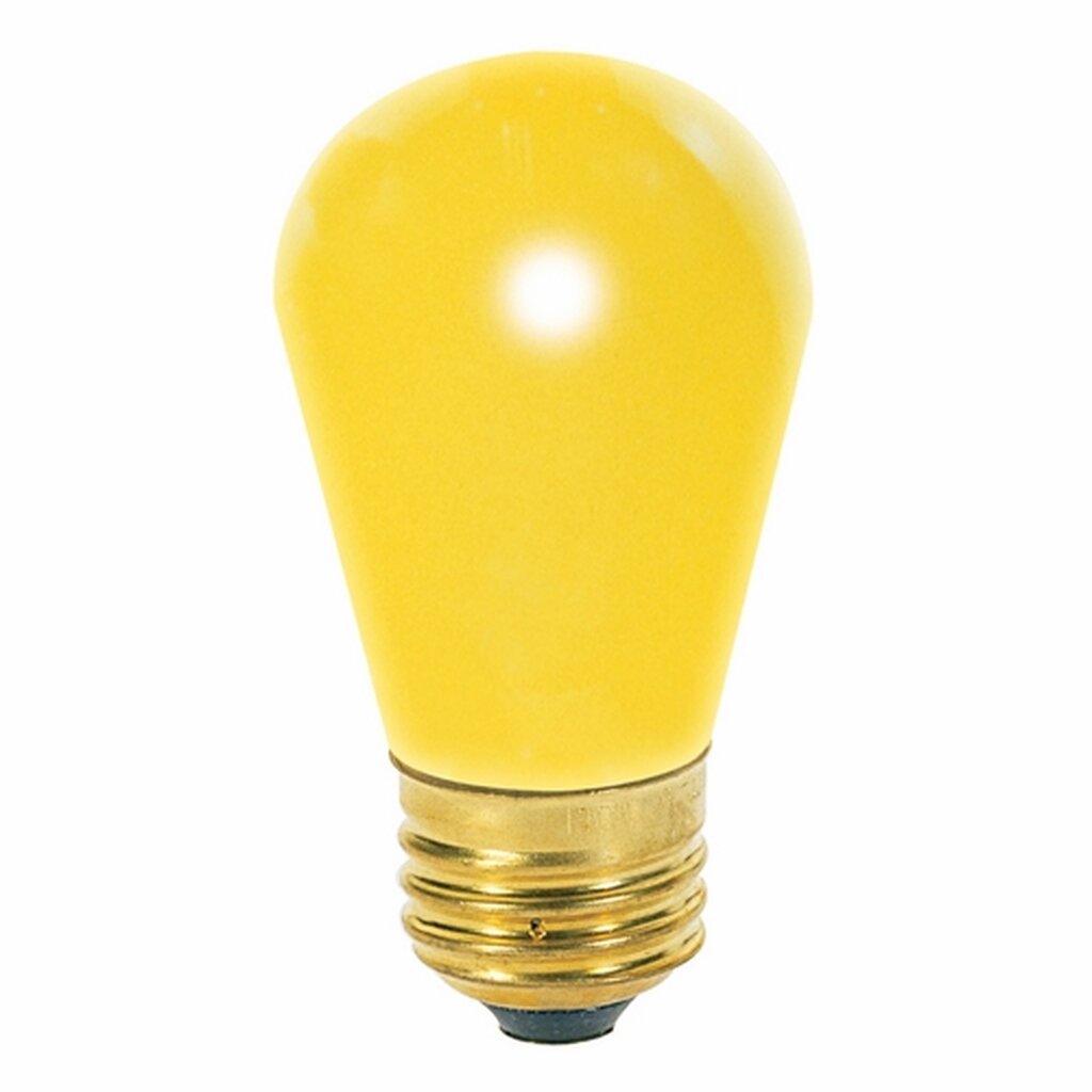 4 pack - Satco S3960 11W S14 Yellow Light Bulb